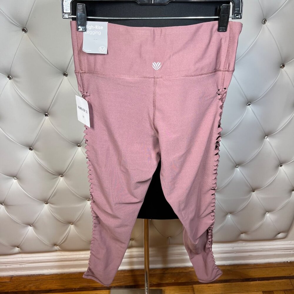 Forever 21 Pink Leggings With Tapered Fit Size M